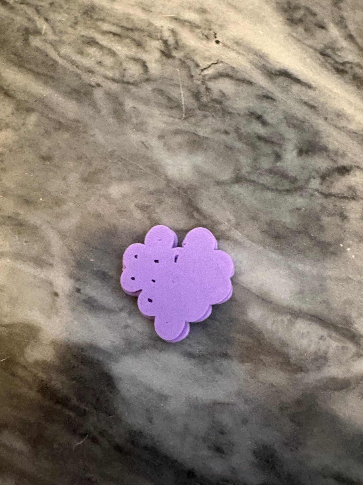 Mini Purple Heart Kandi