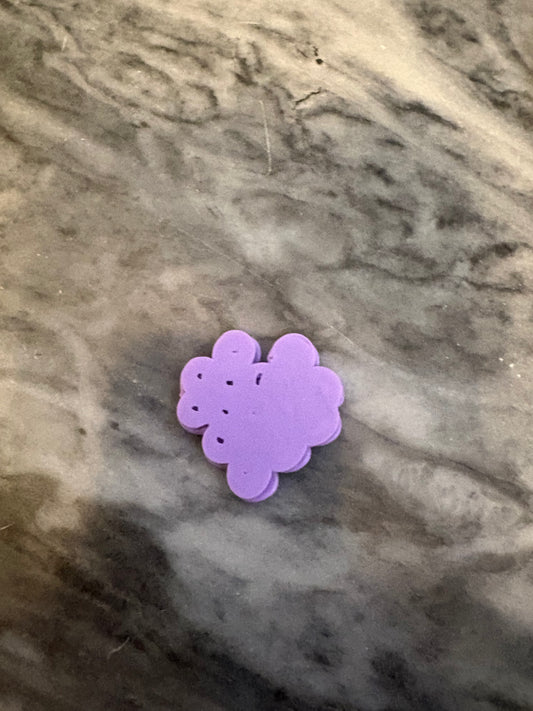 Mini Purple Heart Kandi